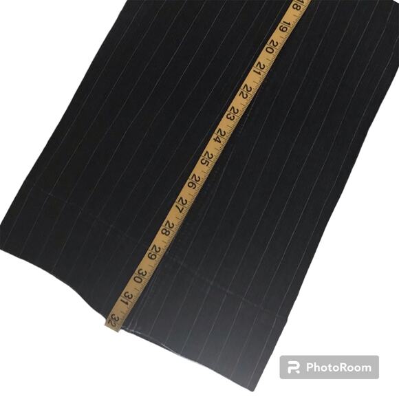 NEW YORK AND COMPANY Pinstriped Wide Legged  Denim Trouser Pants | Size 18 - Picture 5 of 5